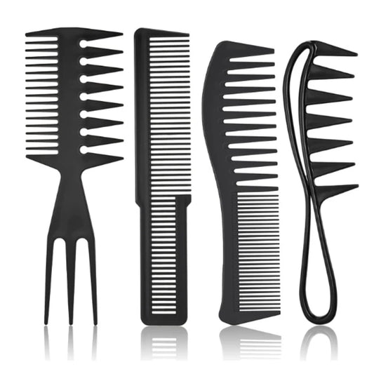 Goliova Wide-Tooth Detangling Comb Set – Effortless Styling for Curly & Wavy Hair