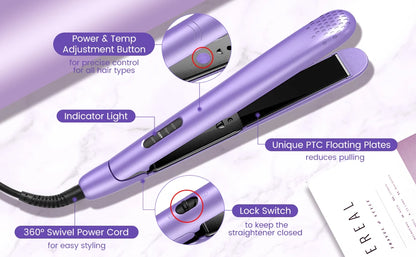 2-in-1 Hair Straightener & Curling Iron – Versatile Styling, Professional Results