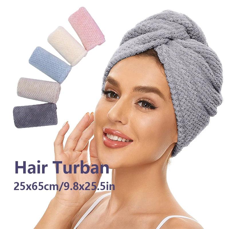 Goliova Absorbent Hair Towel Wrap – Quick-Dry & Frizz-Free