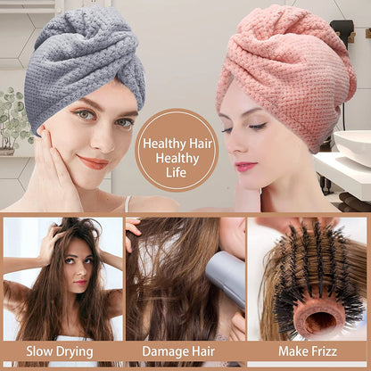 Goliova Absorbent Hair Towel Wrap – Quick-Dry & Frizz-Free