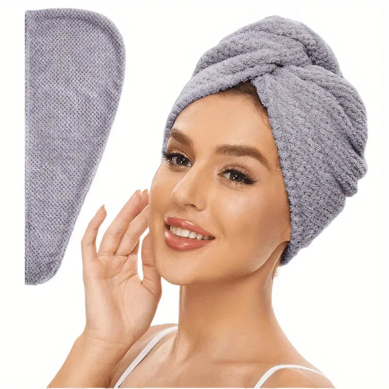 Goliova Absorbent Hair Towel Wrap – Quick-Dry & Frizz-Free