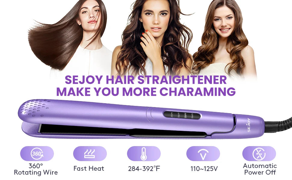 2-in-1 Hair Straightener & Curling Iron – Versatile Styling, Professional Results